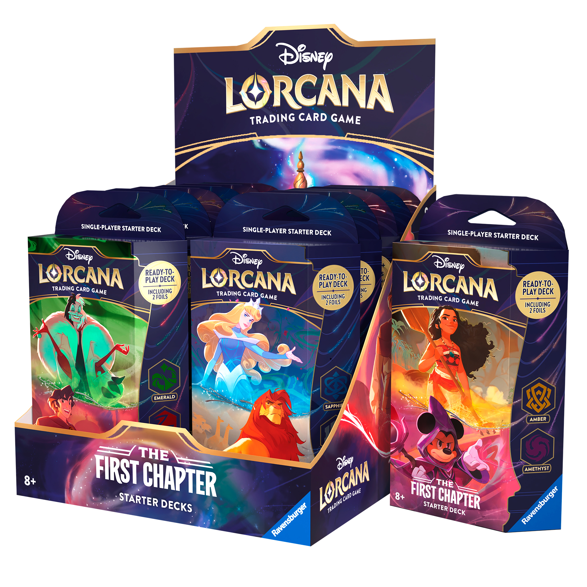 Набор из 12 колод издания The First Chapter Magic The Gathering Disney Lorcana