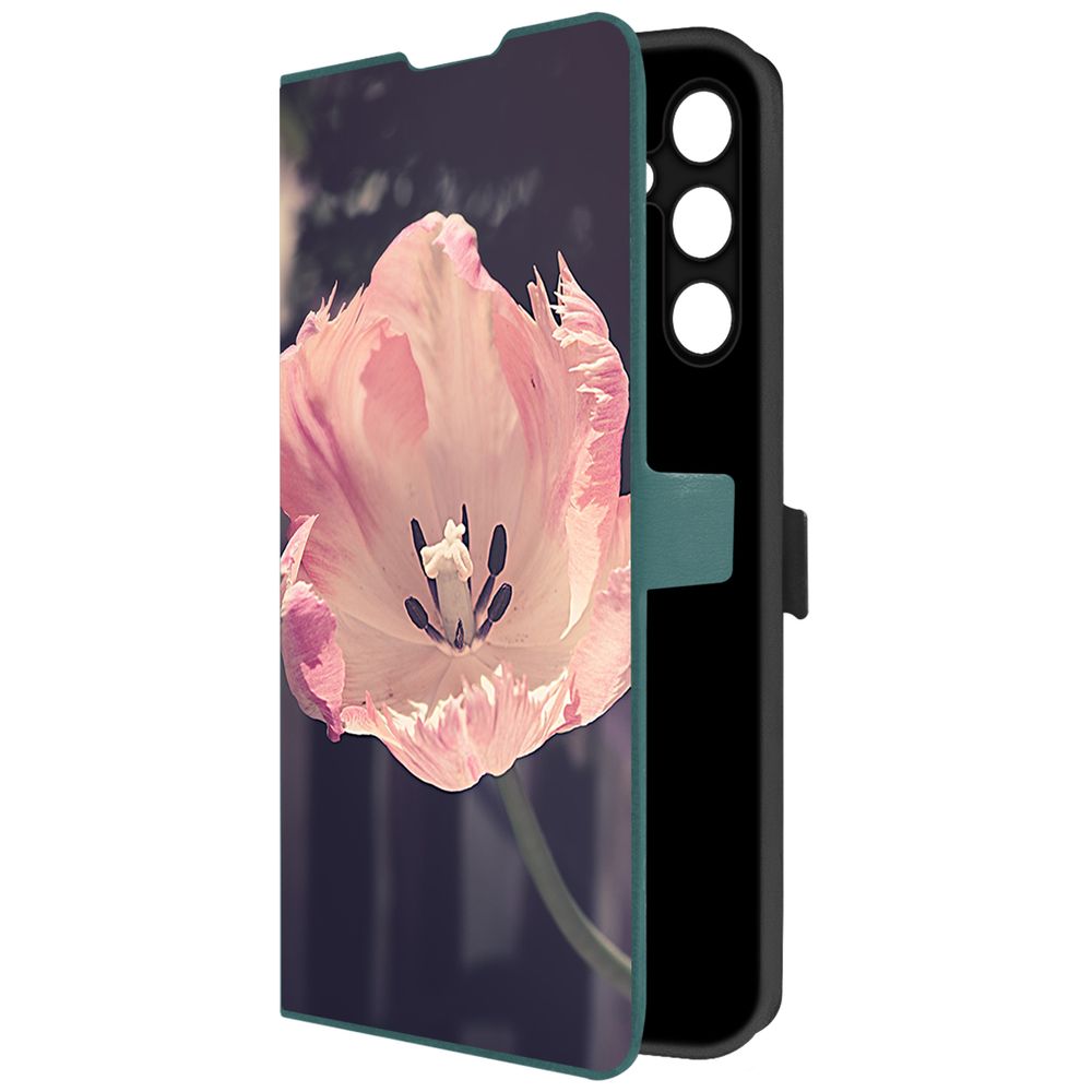

Чехол-книжка Krutoff Eco Book для Samsung Galaxy A25 5G (A256) Тюльпан (зелёный опал), Зеленый