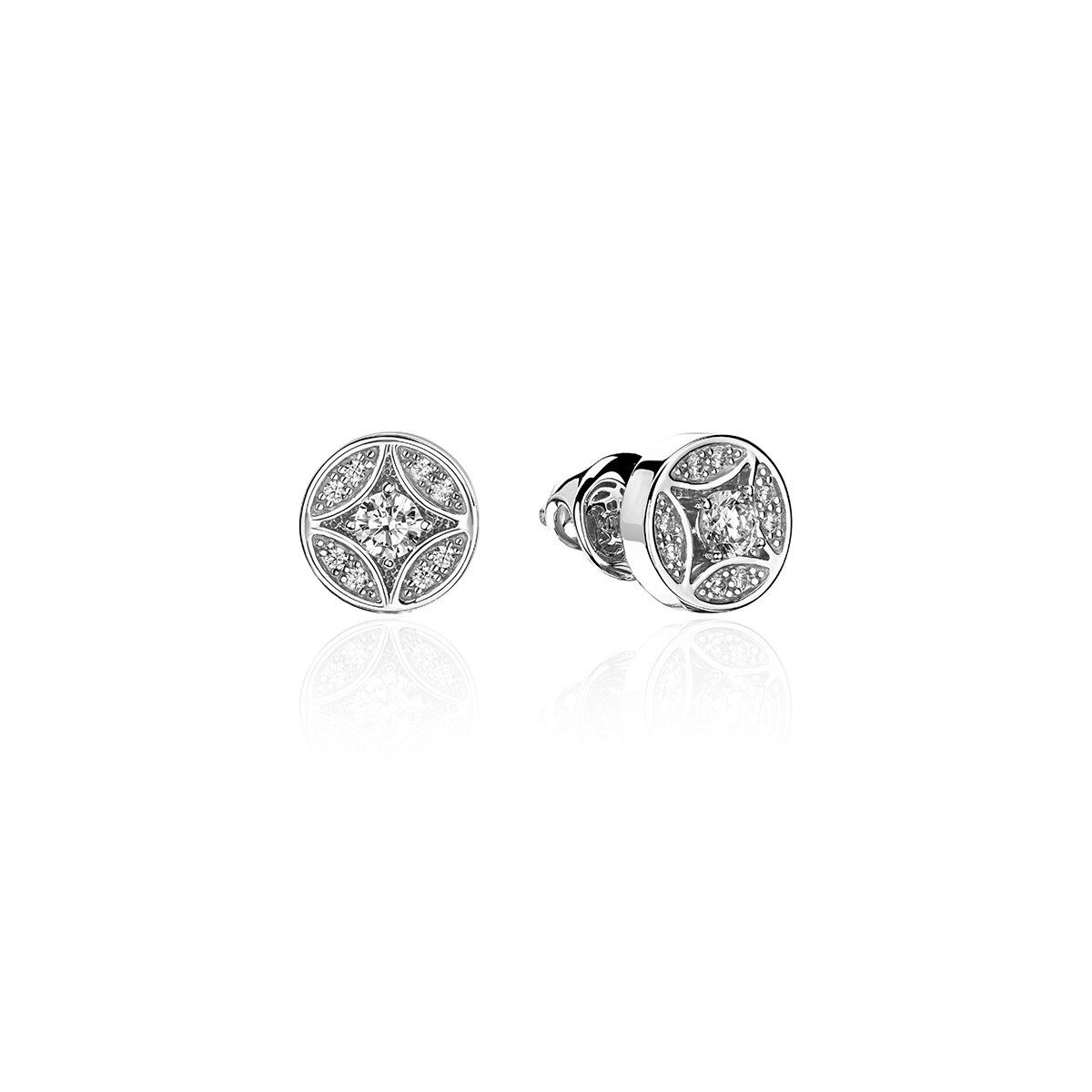 

Серьги из золота с фианитом Эстет 01С1213724, 01С1213724
