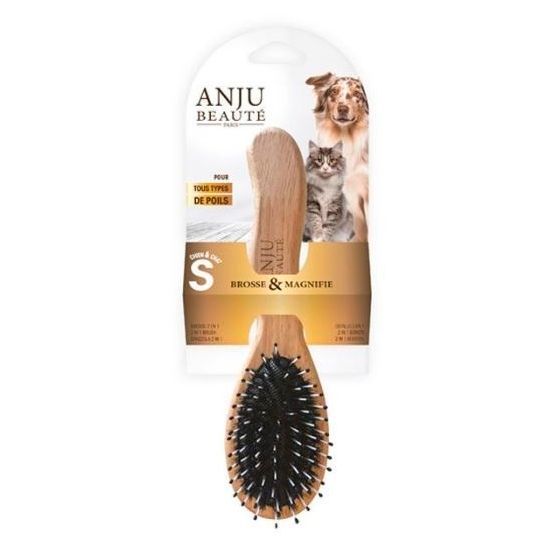 

Мягкая щетка для собак Anju Beaute 2 в 1 M, Бежевый