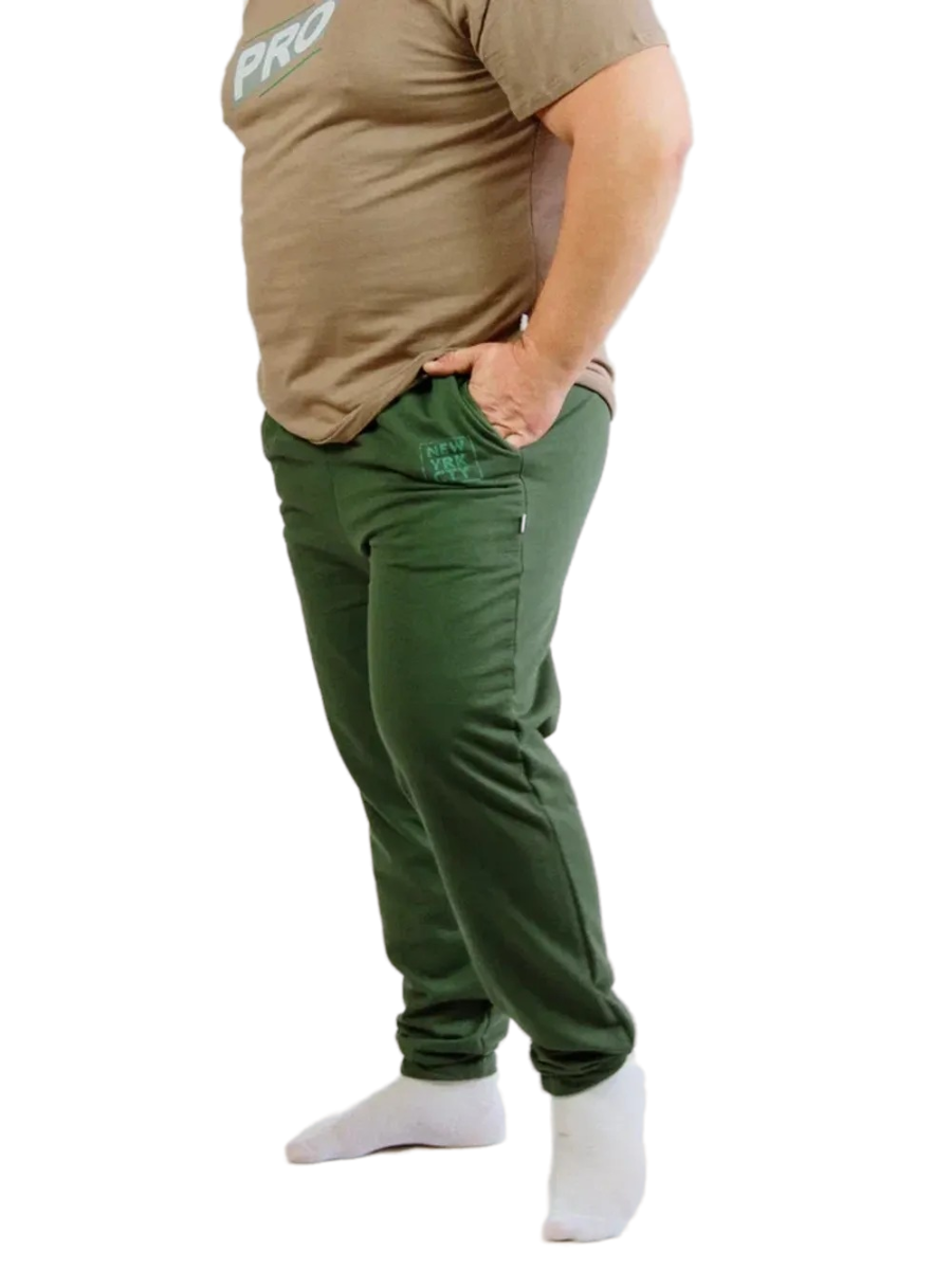 Спортивные брюки мужские Ohana market New York City зеленые 66 RU