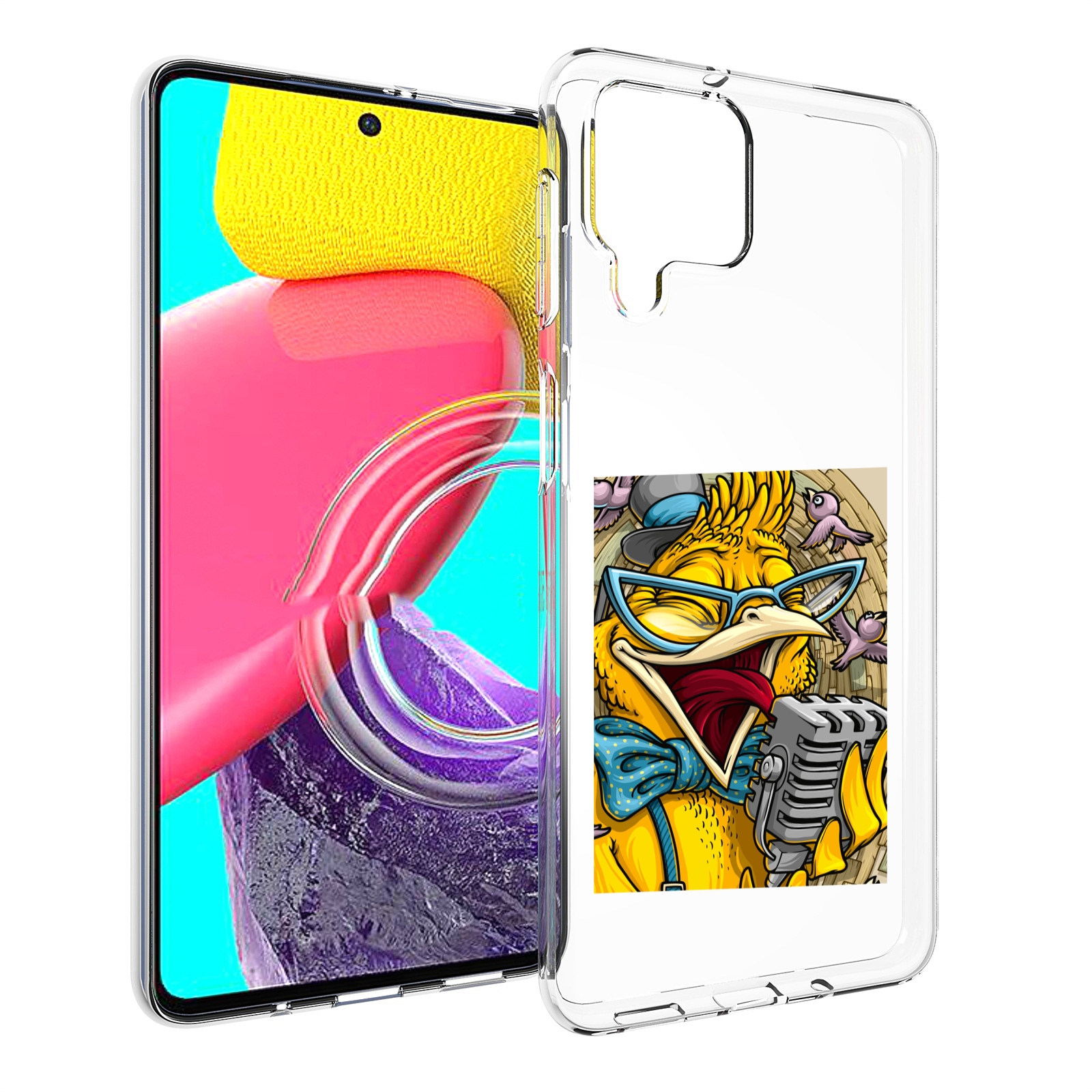 

Чехол Mypads Поющая Птичка Для Samsung Galaxy M53 (Sm-M536), Прозрачный, Tocco