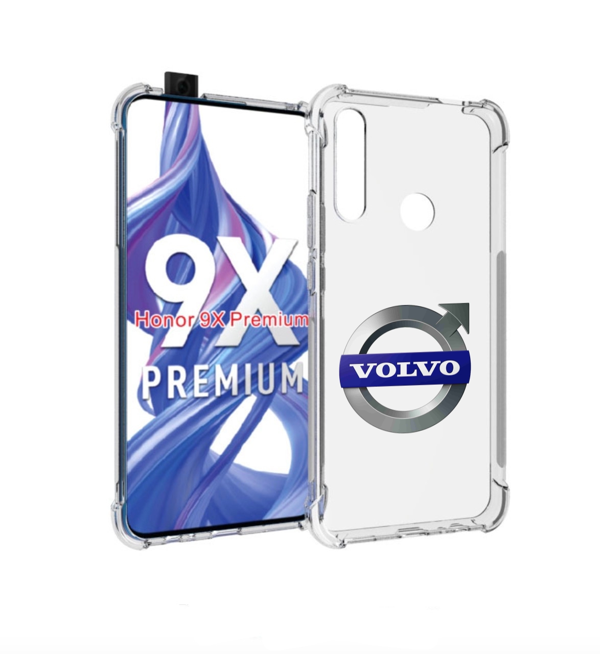 

Чехол бампер MyPads volvo мужской для Honor 9X (STK-LX1)/Huawei, Прозрачный, Tocco