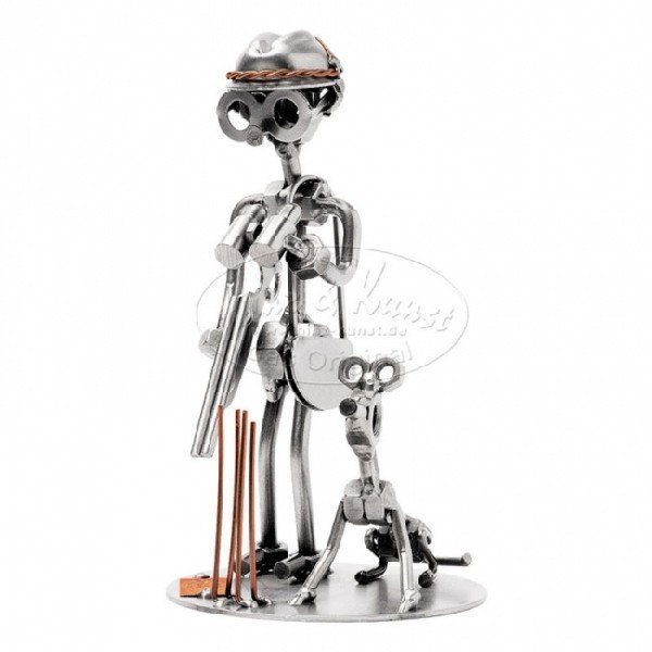 

Фигурка настольная "Охотник с собакой", h=17 см