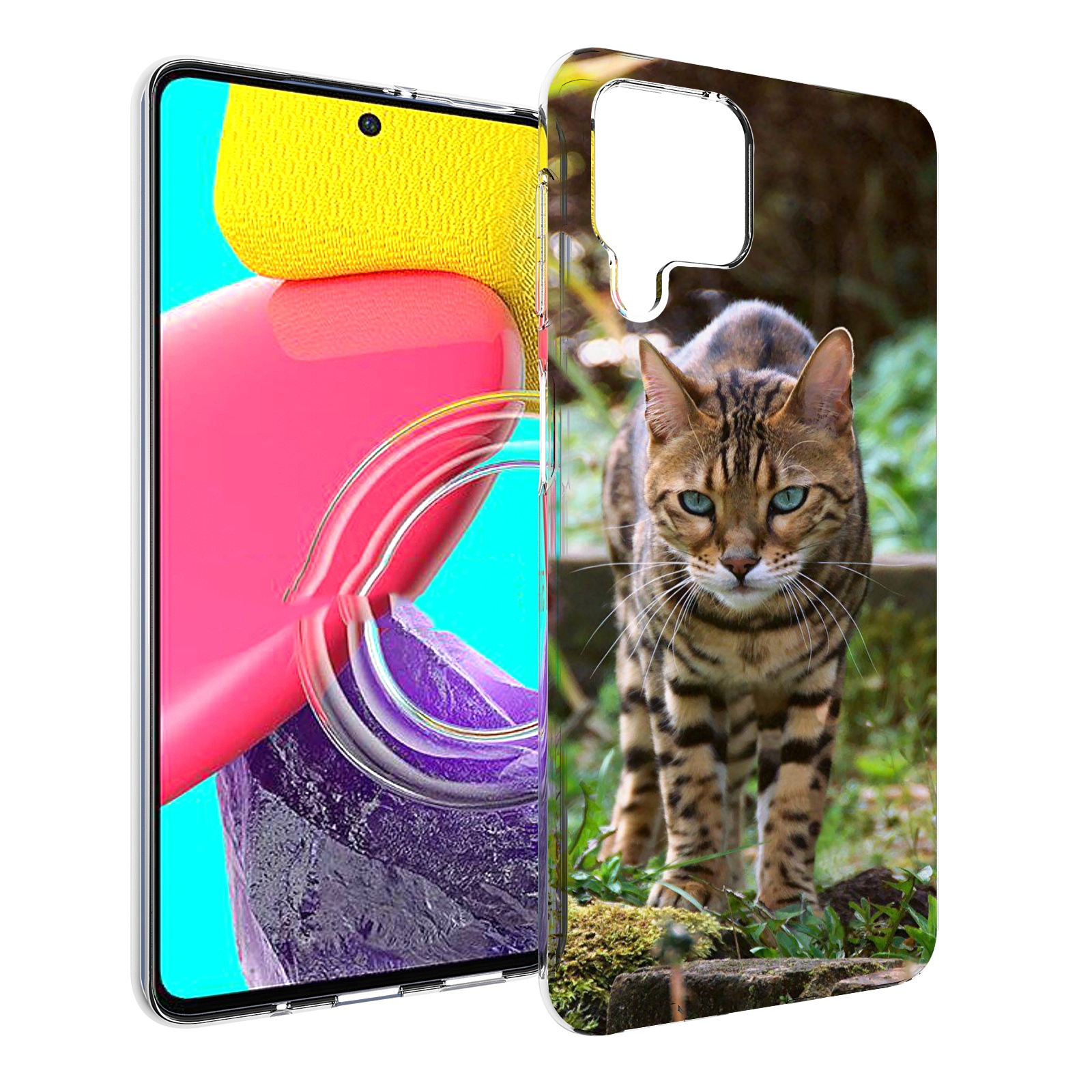 Чехол Mypads Порода Кошка Бенгальская Для Samsung Galaxy M53 (Sm-M536)