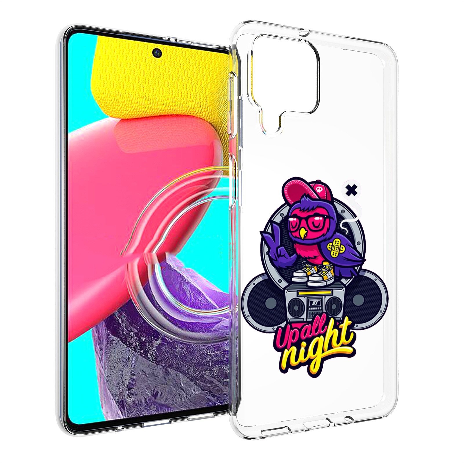 

Чехол Mypads Попугай Любит Музыку Для Samsung Galaxy M53 (Sm-M536), Прозрачный, Tocco