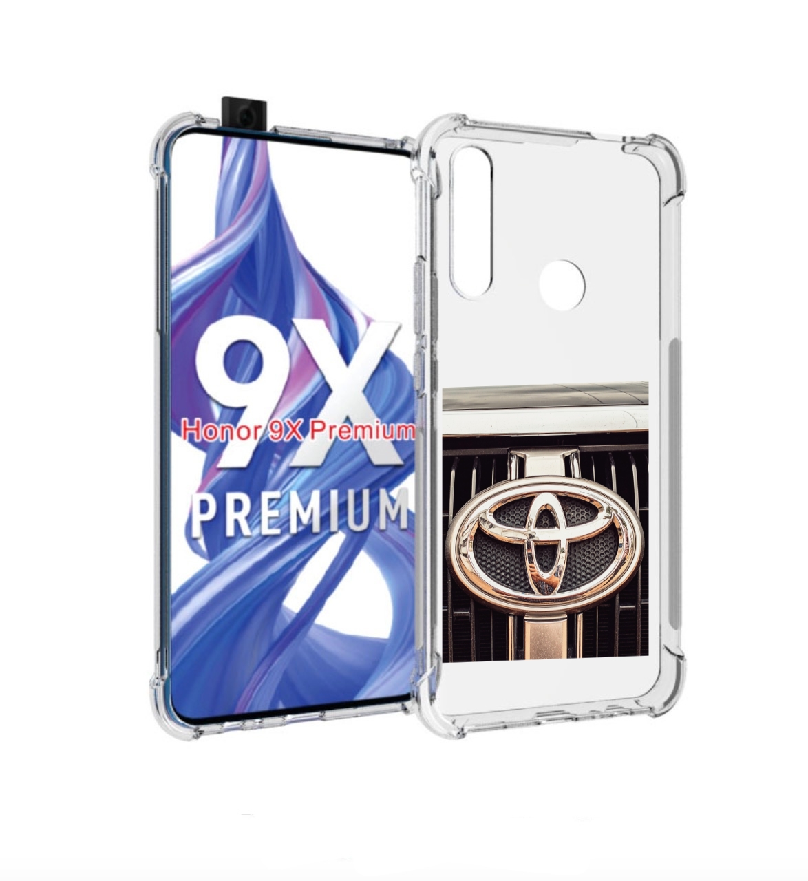 

Чехол бампер MyPads toyota тоиота 3 для Honor 9X (STK-LX1)/Huaw, Прозрачный, Tocco