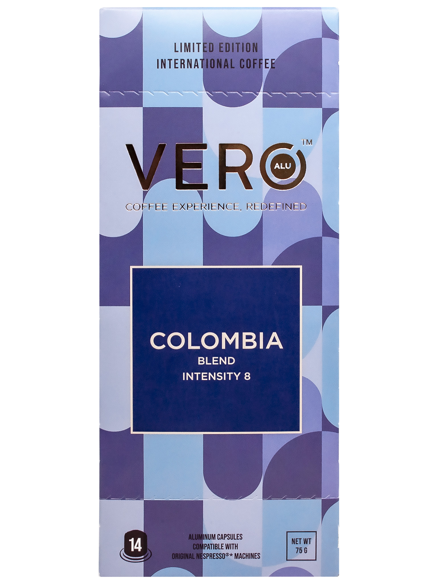 

Кофе в капсулах VERO Сolombia сoffee жареный молотый, 14 капсул, V-CO