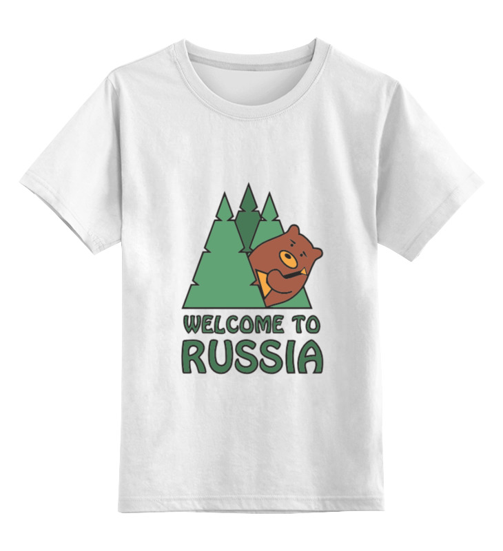 

Детская футболка Printio Welcome to russia цв.белый р.164, 0000000763283