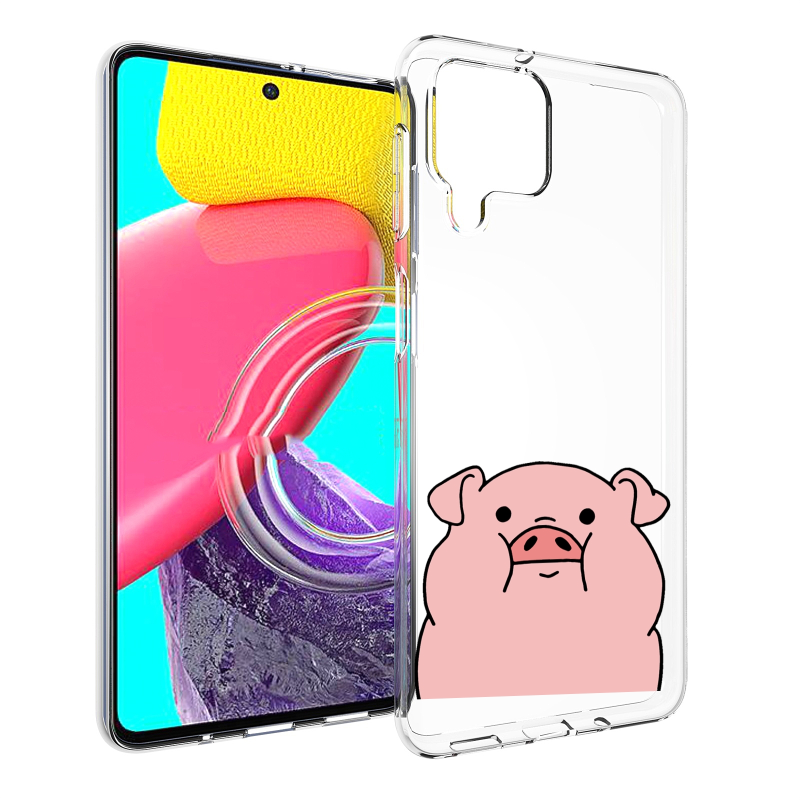 

Чехол Mypads Полная-Свинья Для Samsung Galaxy M53 (Sm-M536), Прозрачный, Tocco