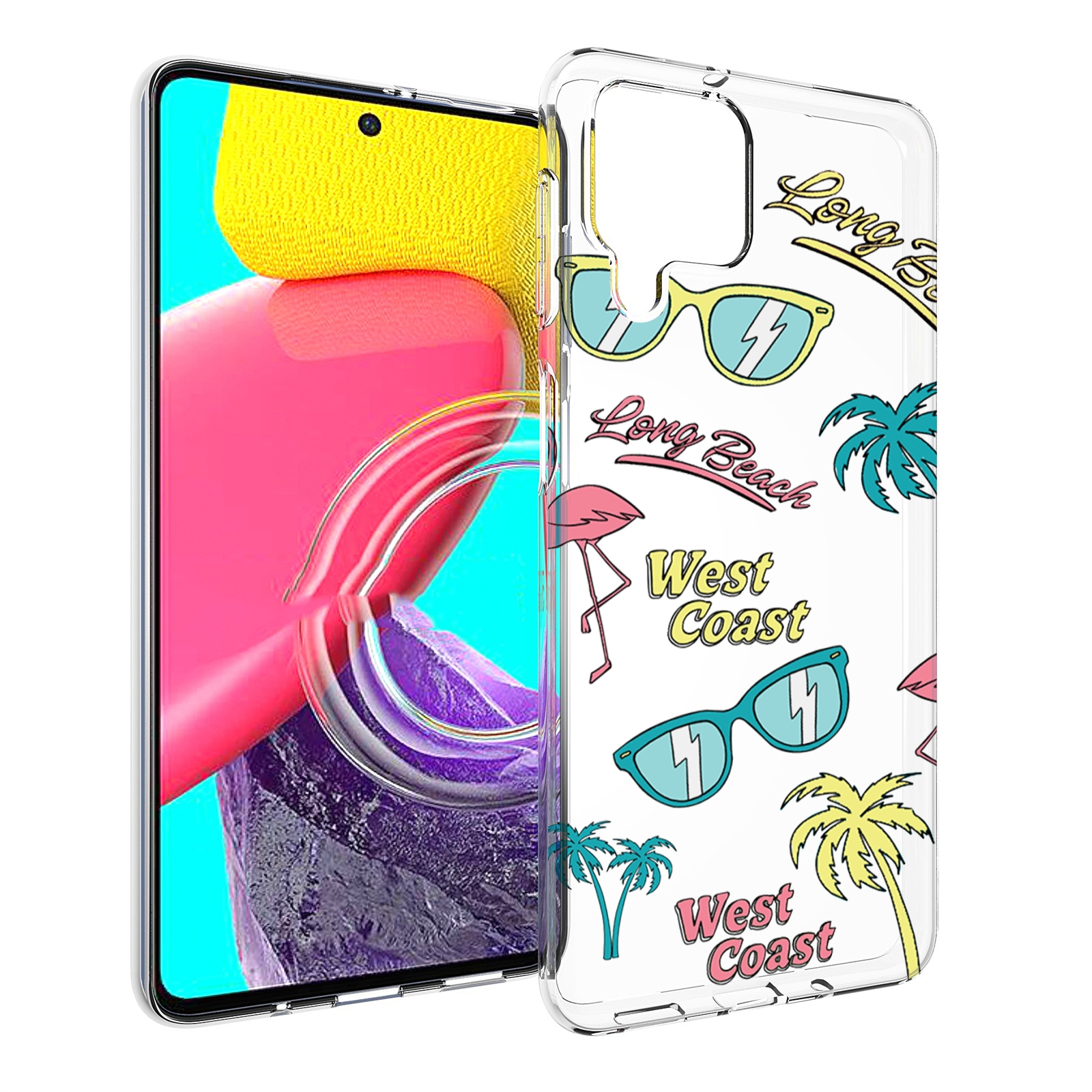 

Чехол Mypads Пляжные-Декорации Для Samsung Galaxy M53 (Sm-M536), Прозрачный, Tocco