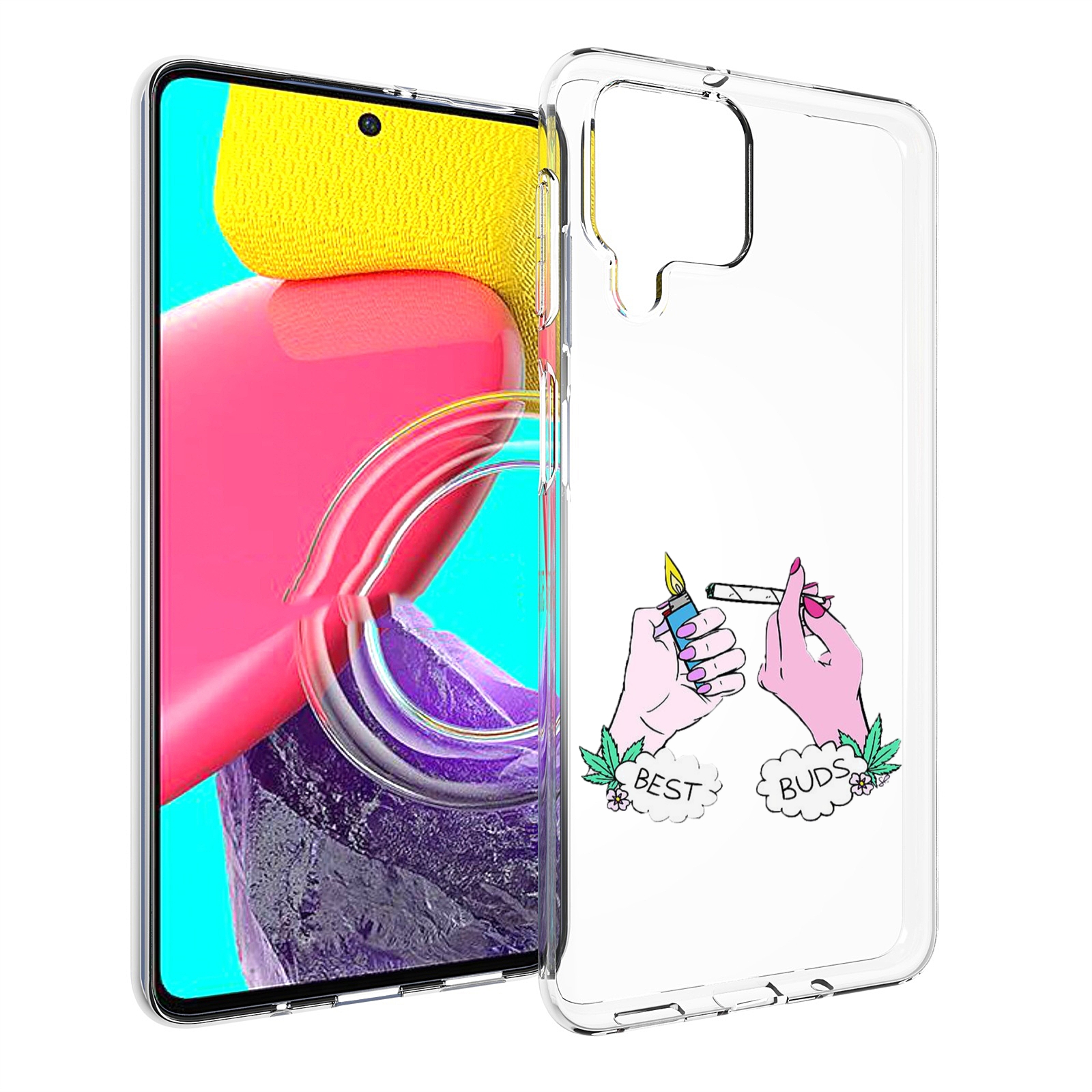 

Чехол Mypads Плохие Руки Женский Для Samsung Galaxy M53 (Sm-M536), Прозрачный, Tocco