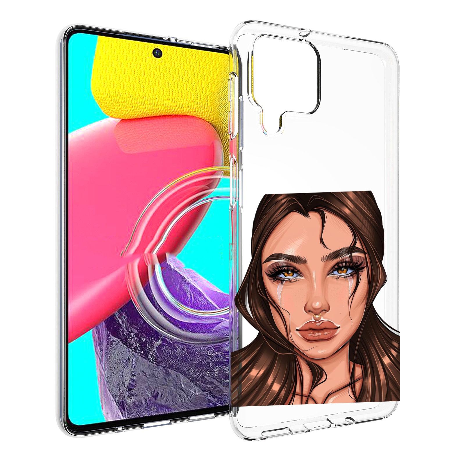 

Чехол Mypads Плачущая-Девушка Женский Для Samsung Galaxy M53 (Sm-M536), Прозрачный, Tocco