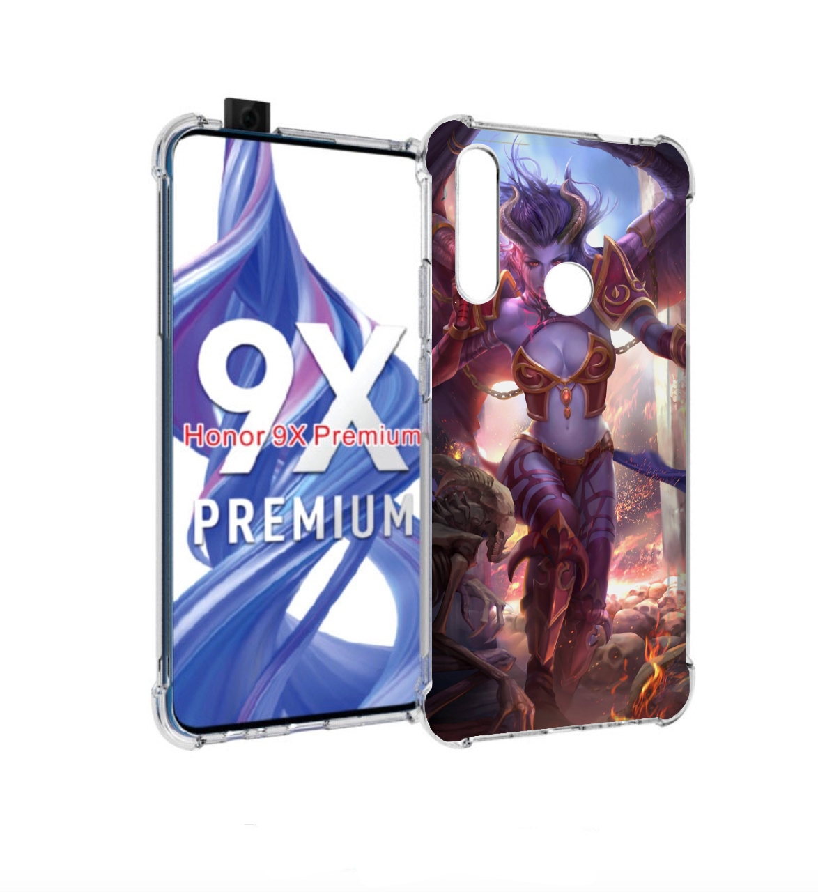 

Чехол бампер MyPads queen of pain dota 2 для Honor 9X (STK-LX1), Прозрачный, Tocco