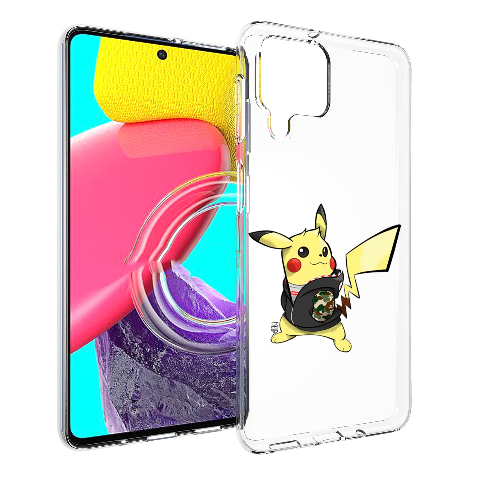 

Чехол Mypads Пикачу Для Samsung Galaxy M53 (Sm-M536), Прозрачный, Tocco