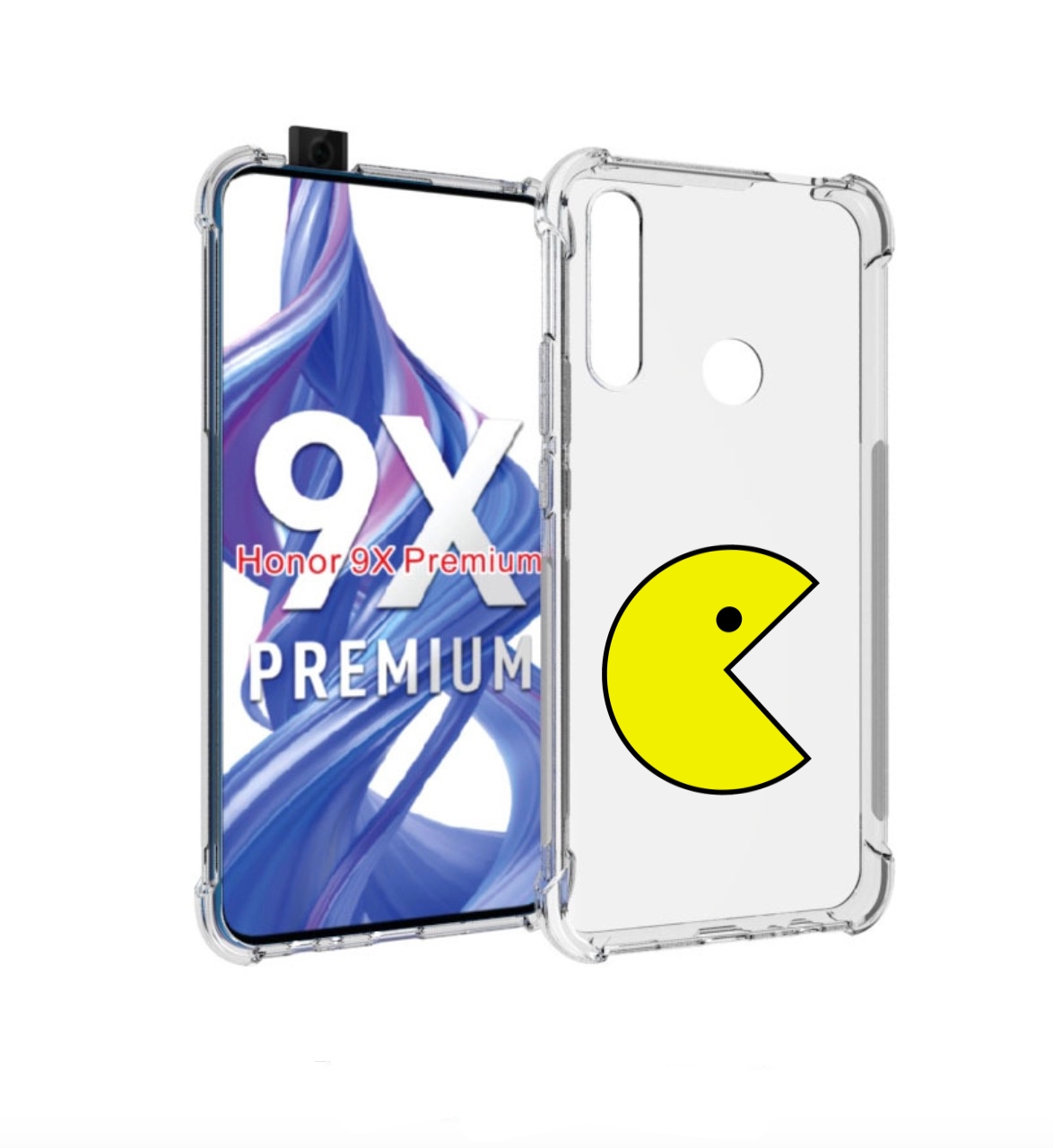 

Чехол бампер MyPads pacman-пекмен для Honor 9X (STK-LX1)/Huawei, Прозрачный, Tocco