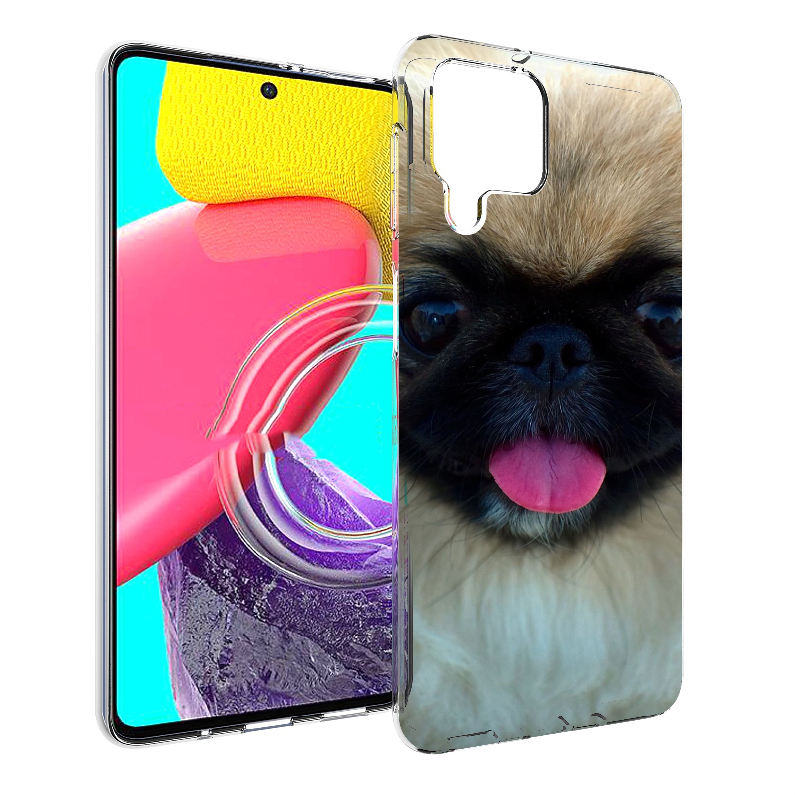

Чехол Mypads Пекинез Для Samsung Galaxy M53 (Sm-M536), Прозрачный, Tocco