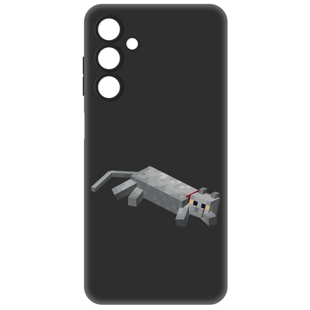 

Чехол-накладка Krutoff Soft Case Minecraft-Кошка для Samsung Galaxy A25 5G (A256) черный