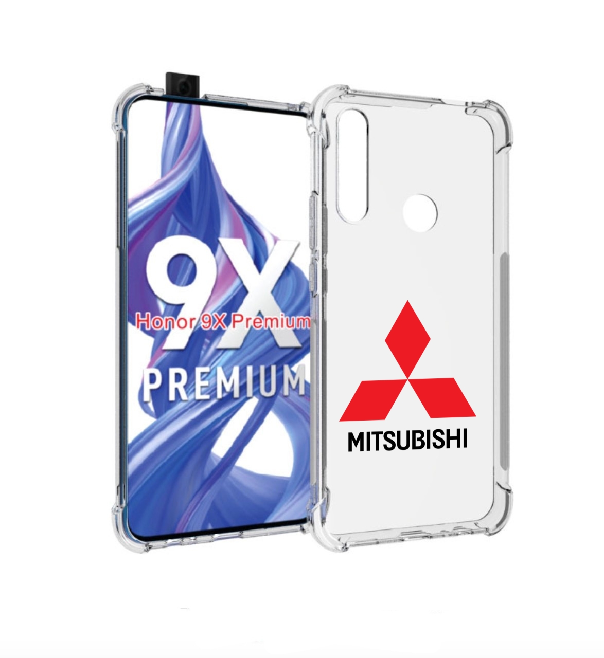 

Чехол бампер MyPads mitsubishi-3 для Honor 9X (STK-LX1), Прозрачный, Tocco