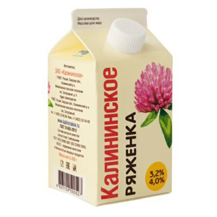 

Ряженка Калининское 3,2% 450 мл