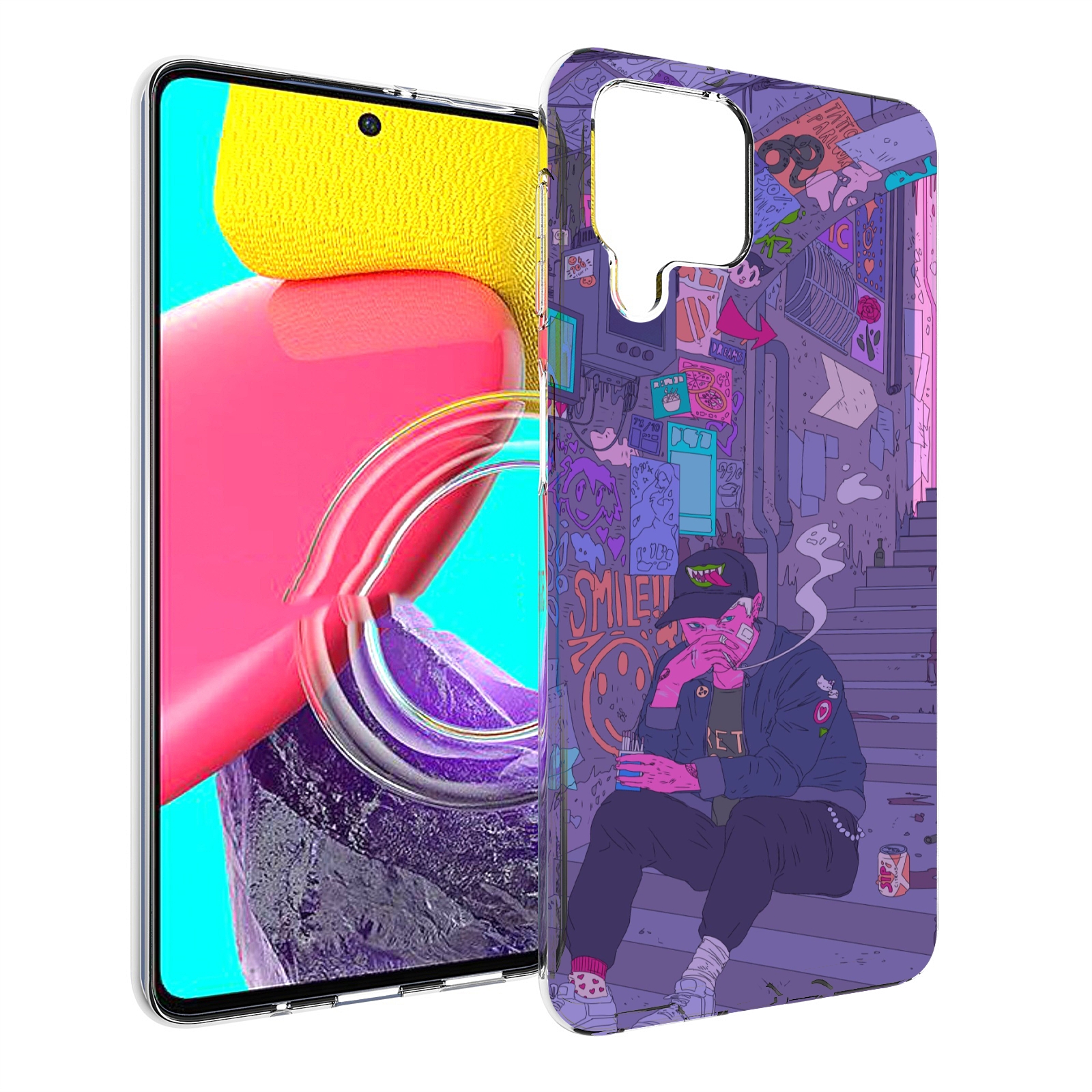 

Чехол Mypads Парень В Подъезде Мультик Для Samsung Galaxy M53 (Sm-M536), Прозрачный, Tocco