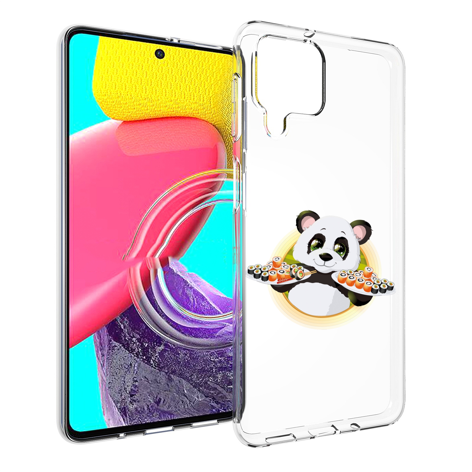

Чехол Mypads Панда-С-Суши Для Samsung Galaxy M53 (Sm-M536), Прозрачный, Tocco