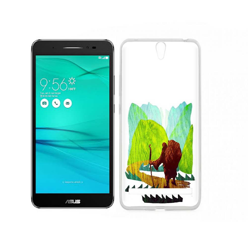 

Чехол MyPads Tocco для Asus ZenFone Go (ZB690KG) Лесная тропа, Прозрачный, Tocco