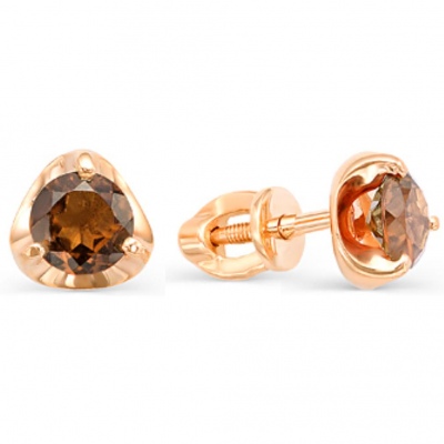 

Серьги из красного золота с 2 раухтопазами Master Brilliant 05-1-013-0400-010, 05-1-013-0400-010