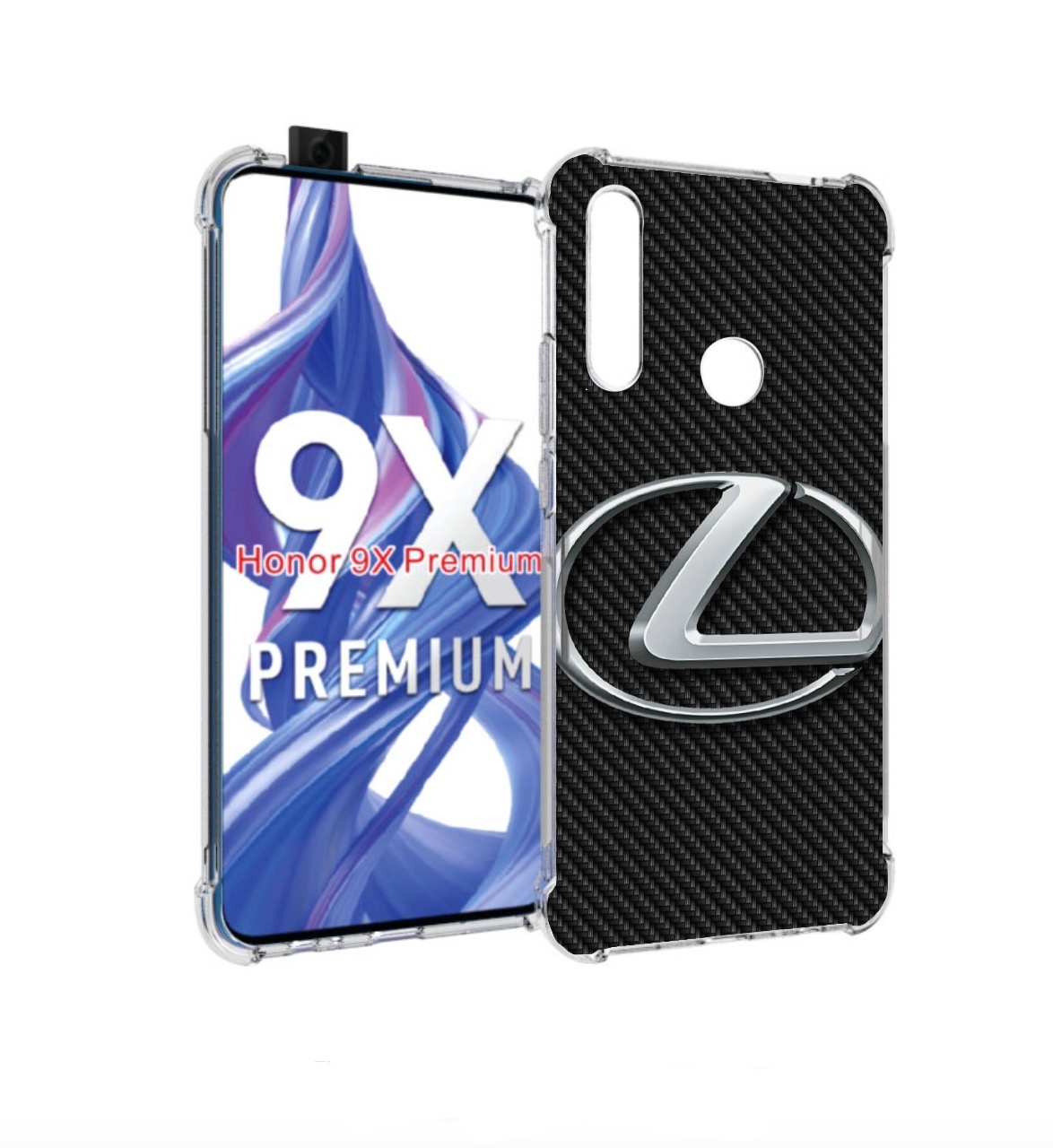 

Чехол бампер MyPads lexus лексус 3 для Honor 9X (STK-LX1)., Прозрачный, Tocco