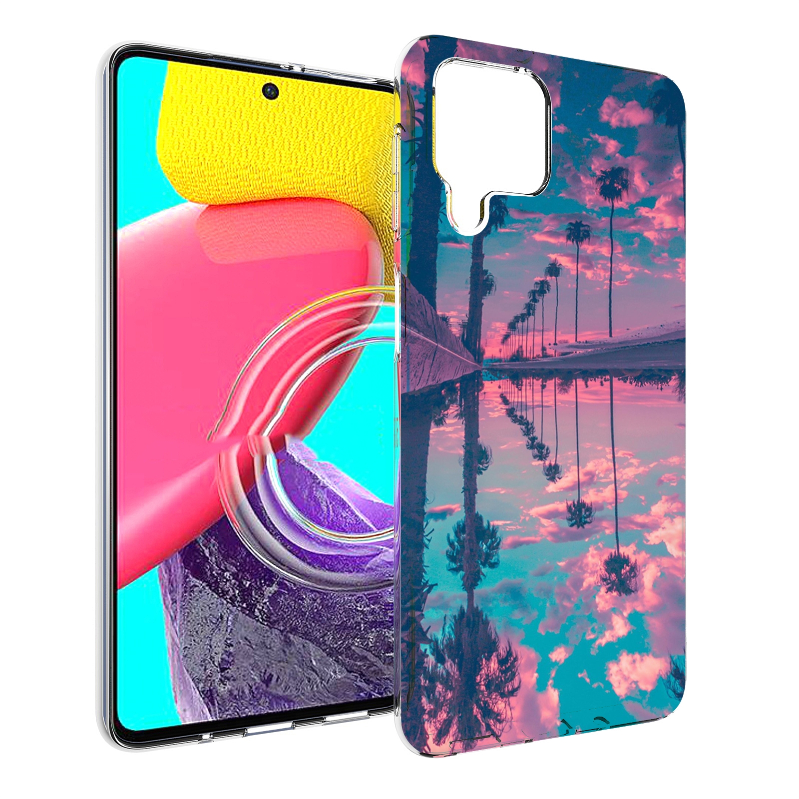 

Чехол Mypads Отражение-Пальм Для Samsung Galaxy M53 (Sm-M536), Прозрачный, Tocco