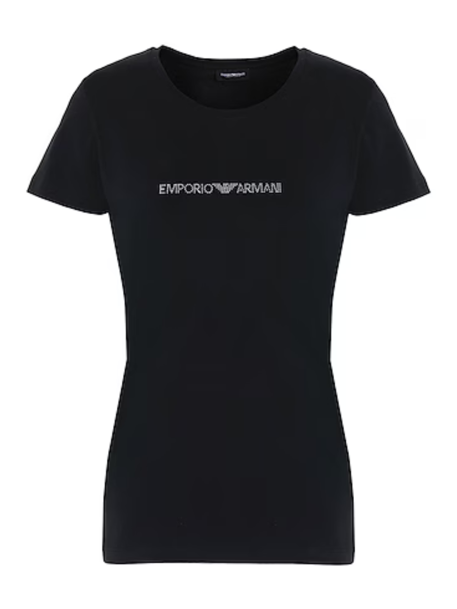 Футболка женская Emporio Armani 163139_CC318 черная XL