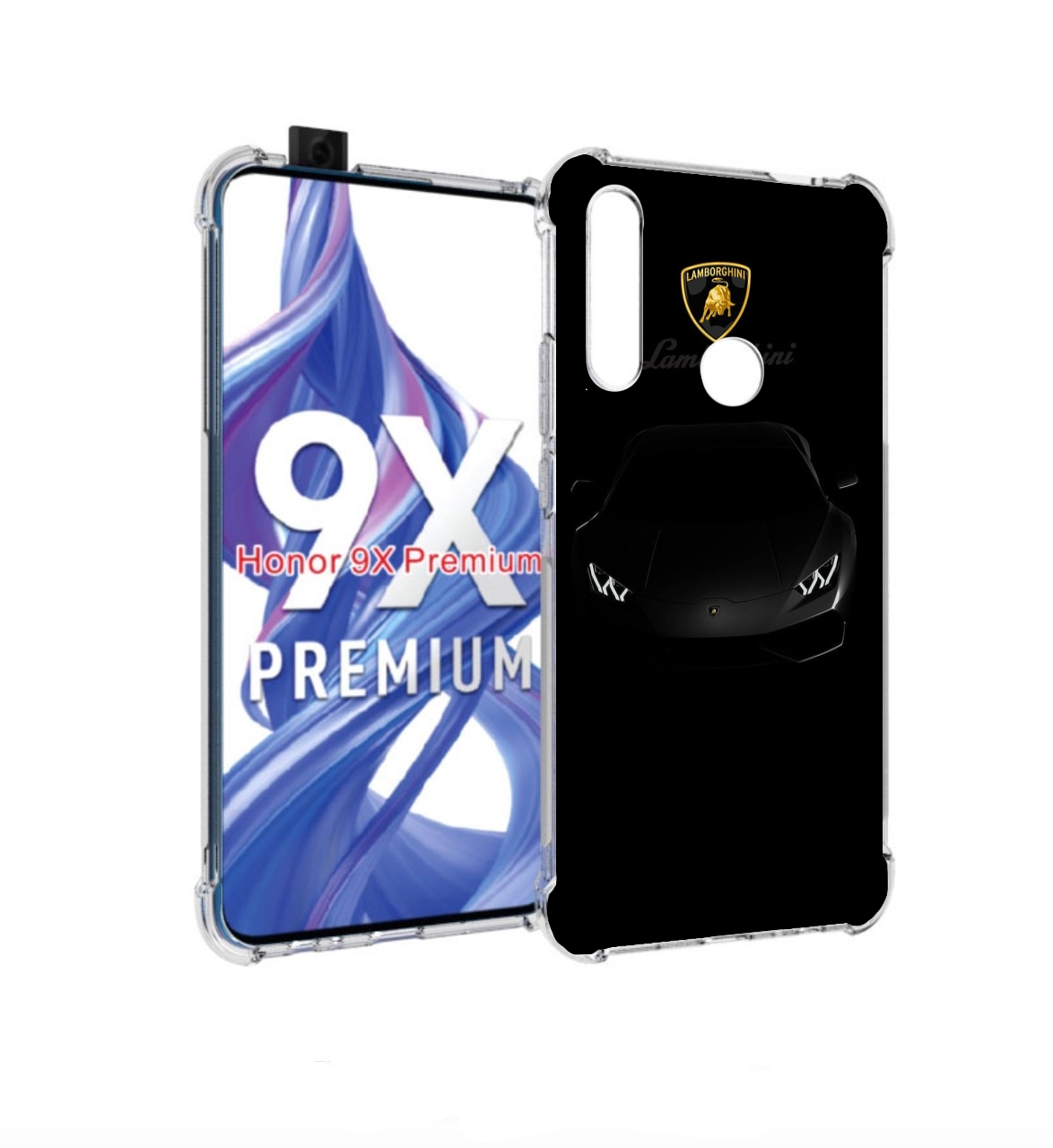 

Чехол бампер MyPads lambo ламба 4 мужской для Honor 9X (STK-LX1), Прозрачный, Tocco