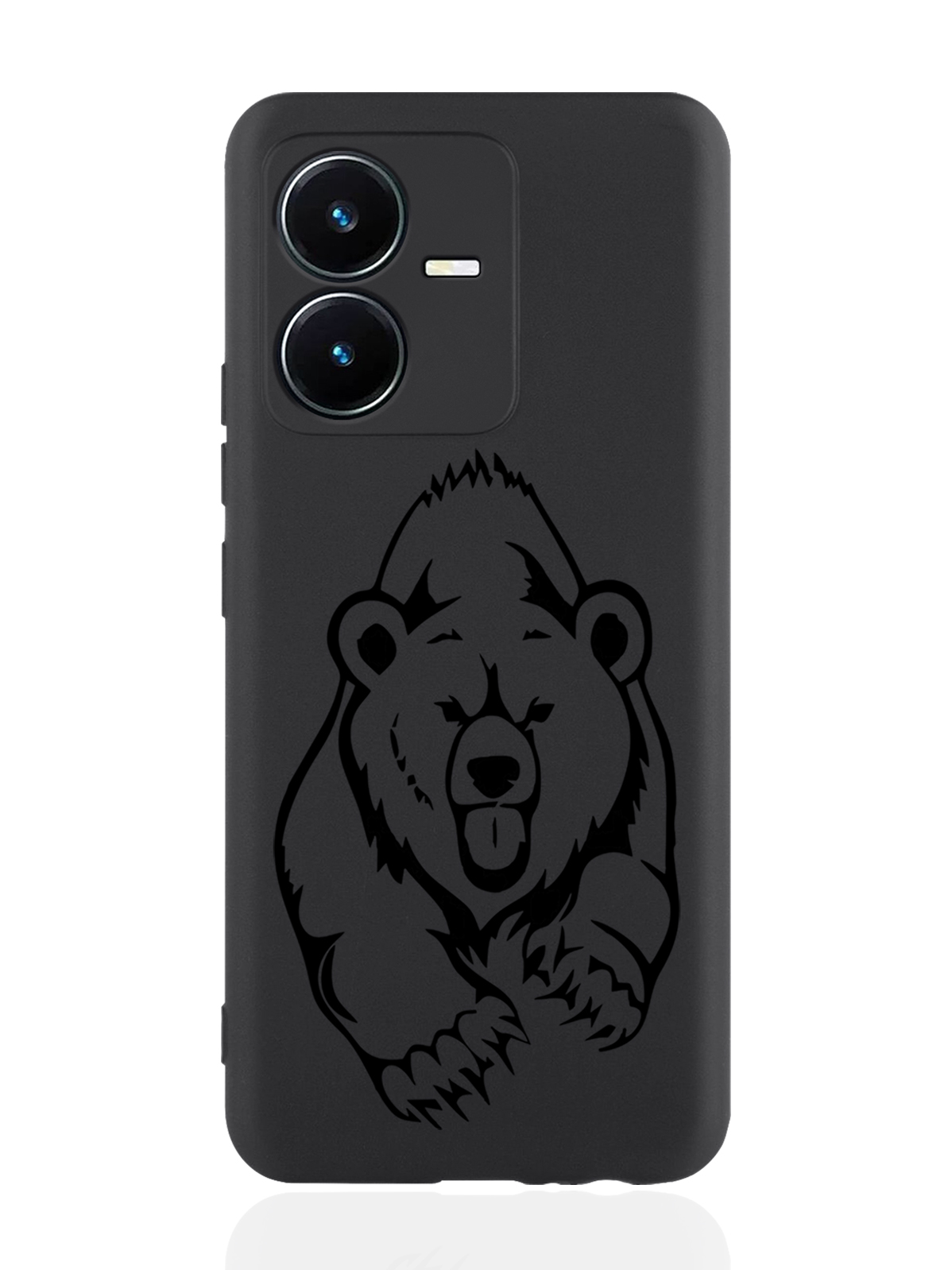 

Чехол MustHaveCase для Vivo Y22 Медведь черный