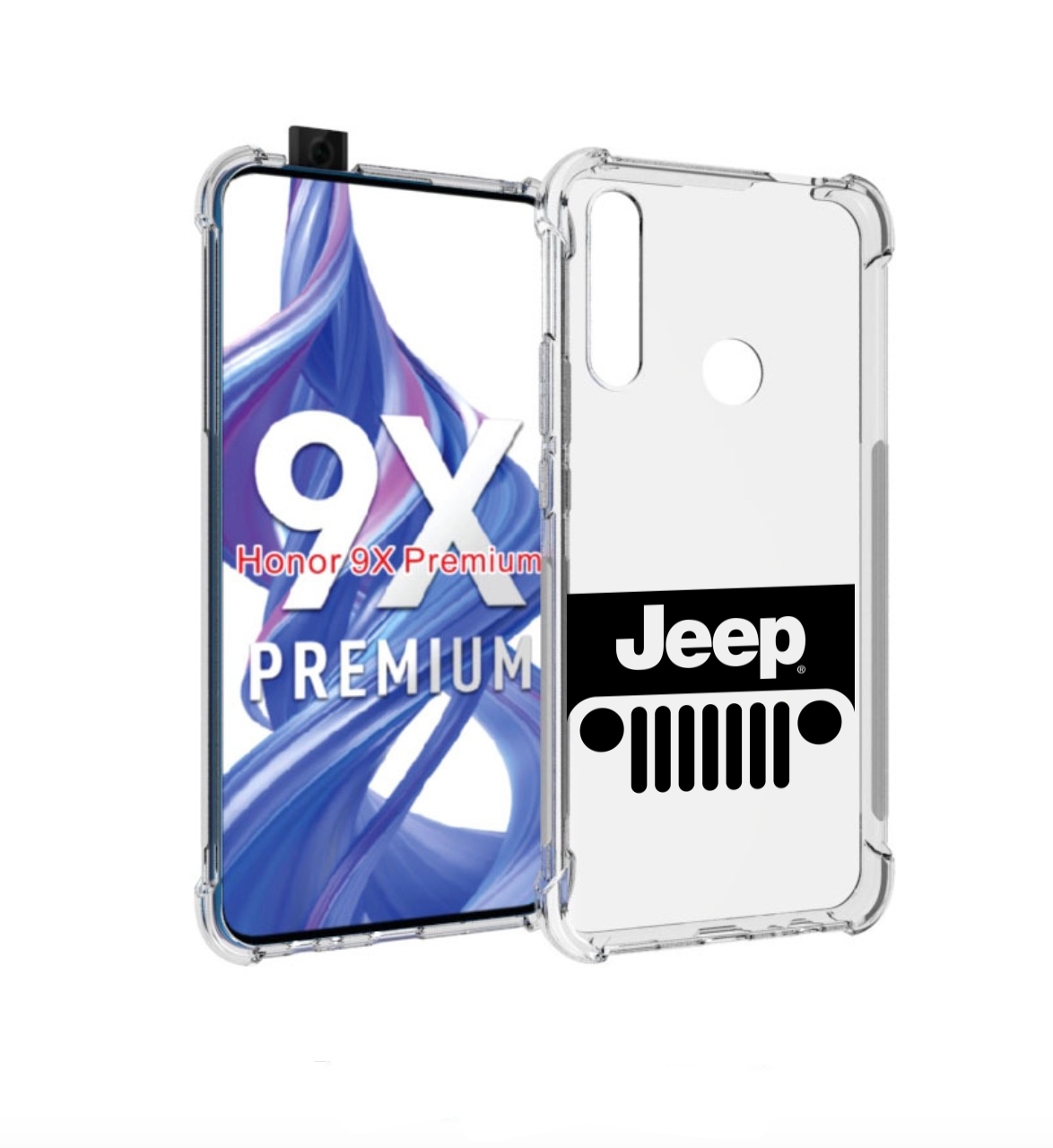 

Чехол бампер MyPads jeep-джип-3 мужской для Honor 9X (STK-LX1)/H, Прозрачный, Tocco