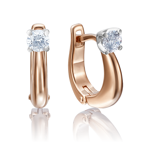 

Серьги из золота PLATINA jewelry 02-4174, бриллиант, 02-4174