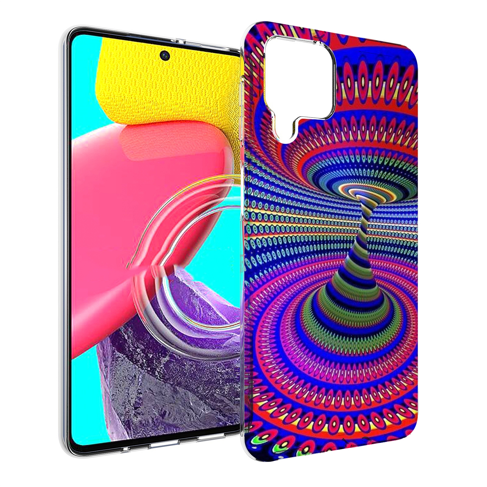 

Чехол Mypads Оптическая Иллюзия Для Samsung Galaxy M53 (Sm-M536), Прозрачный, Tocco