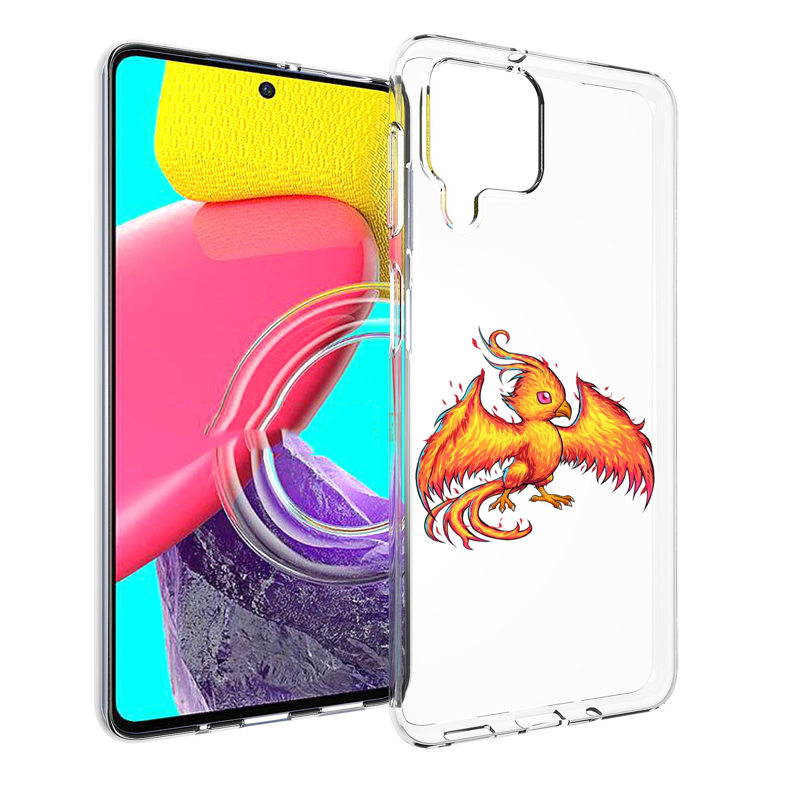 

Чехол Mypads Огненная-Птичка Для Samsung Galaxy M53 (Sm-M536), Прозрачный, Tocco