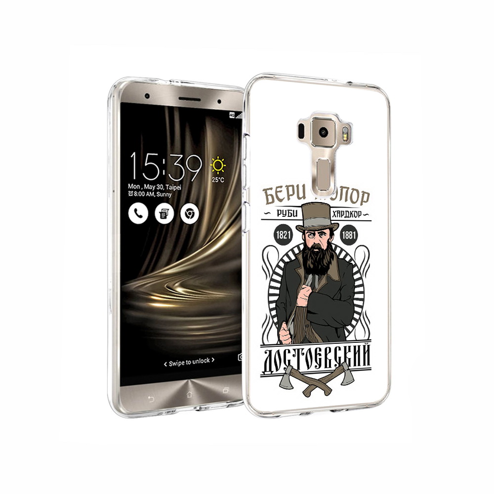 

Чехол MyPads Tocco для Asus ZenFone 3 Достоевский, Прозрачный, Tocco