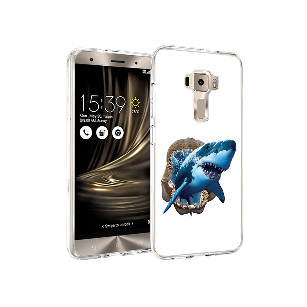 

Чехол MyPads Tocco для Asus ZenFone 3 челюсти, Прозрачный, Tocco