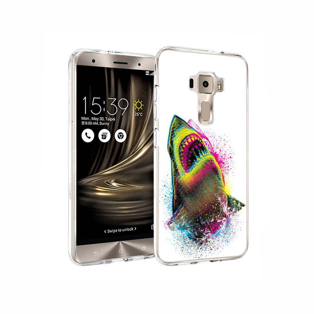 

Чехол MyPads Tocco для Asus ZenFone 3 челюсти-2, Прозрачный, Tocco