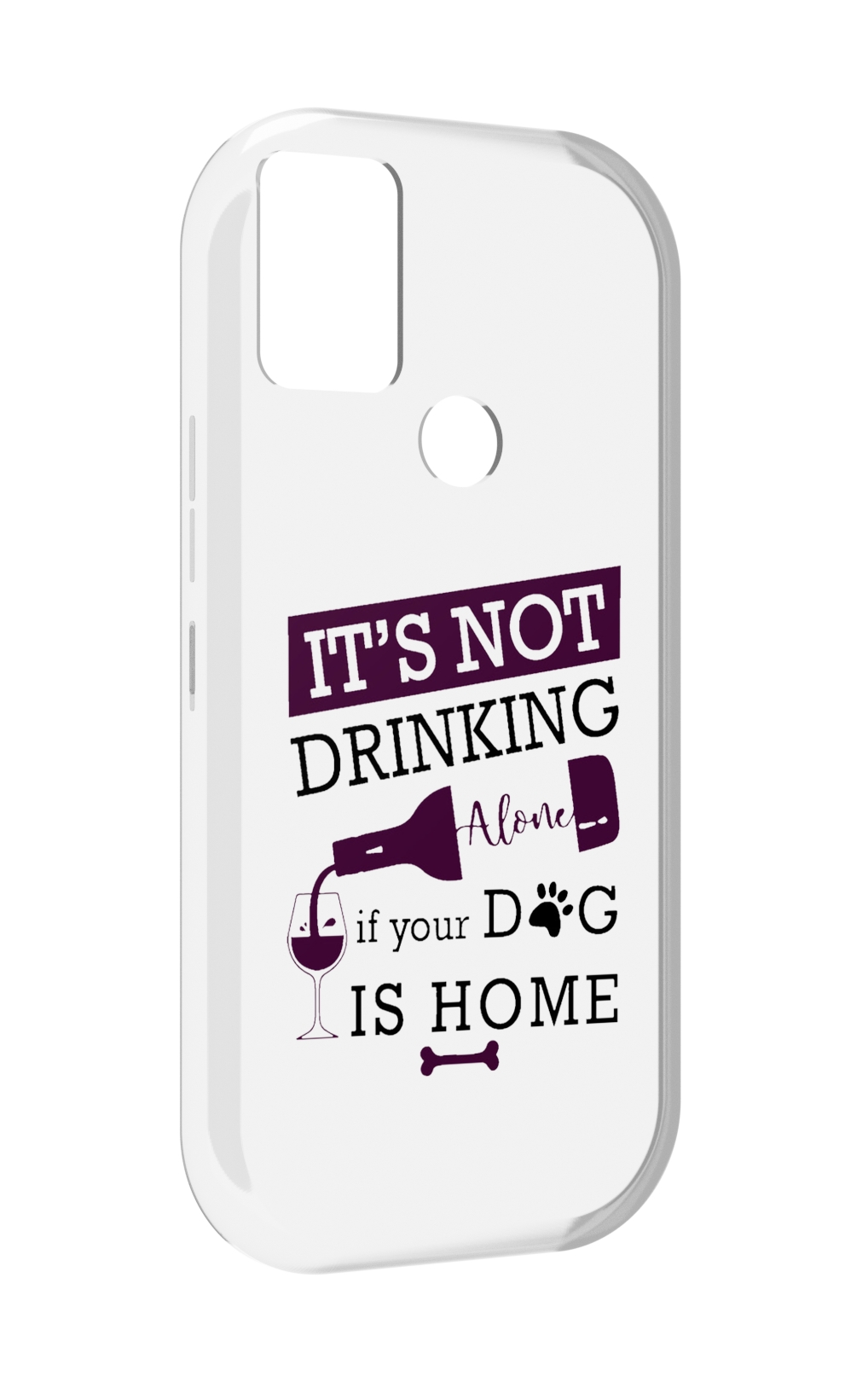 

Чехол MyPads не-пей-один-дома для UMIDIGI A9, Прозрачный, Tocco