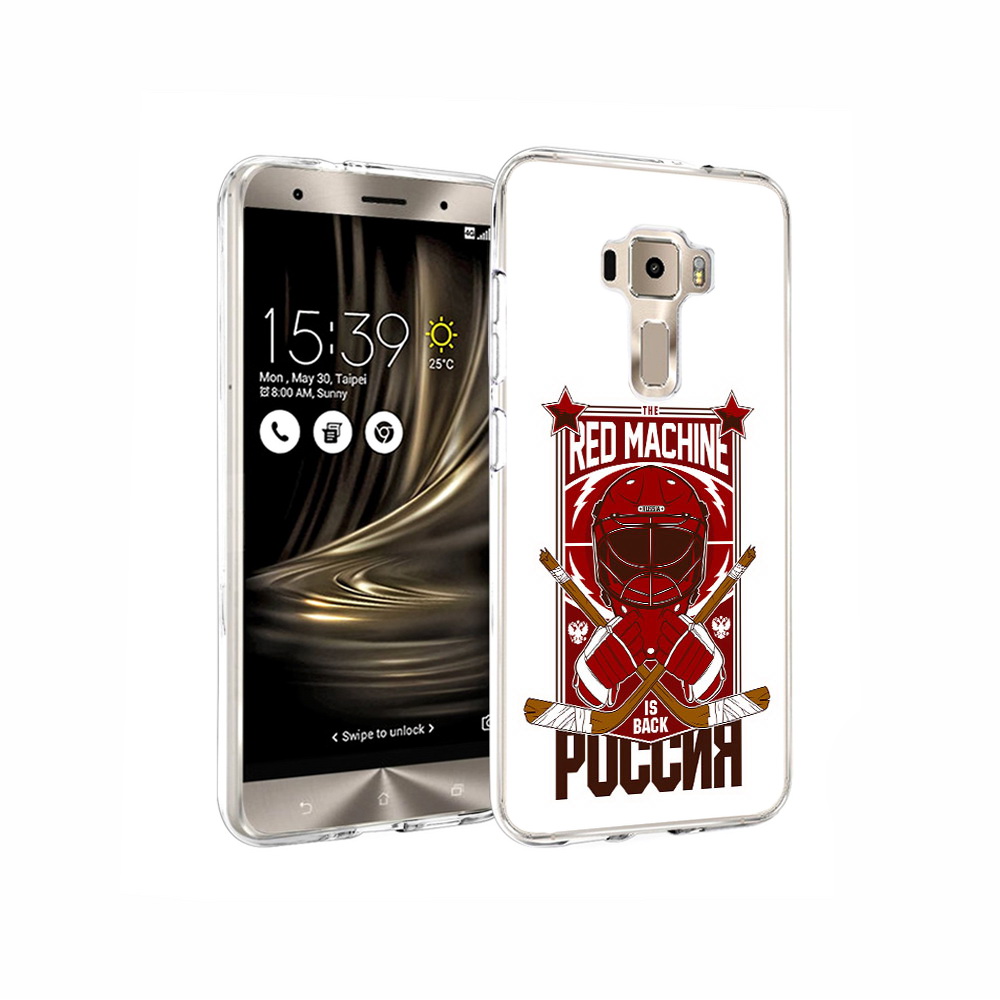 Чехол MyPads Tocco для Asus ZenFone 3 хоккей россия