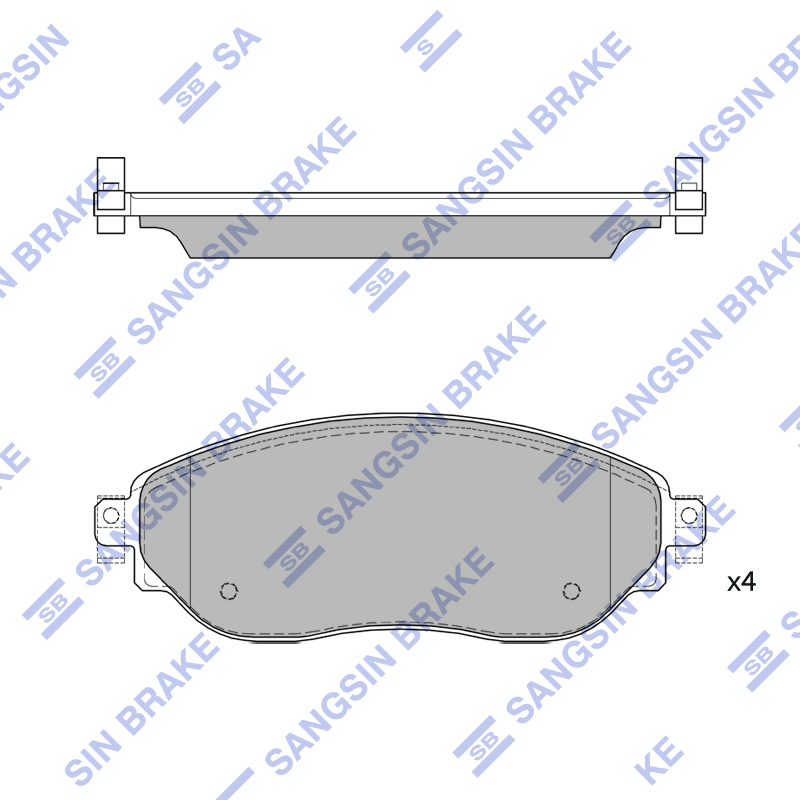 

Колодки передние NISSAN NV300 2016-, OPEL VIVARO, RENAULT TRAFIC 2014- SP4262