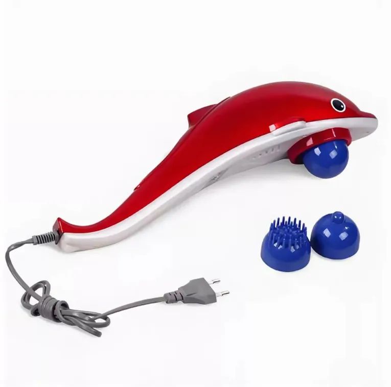 

Инфракрасный ручной массажер для тела Dirox Дельфин Dolphin Massager, Белый;красный;синий, Дельфин