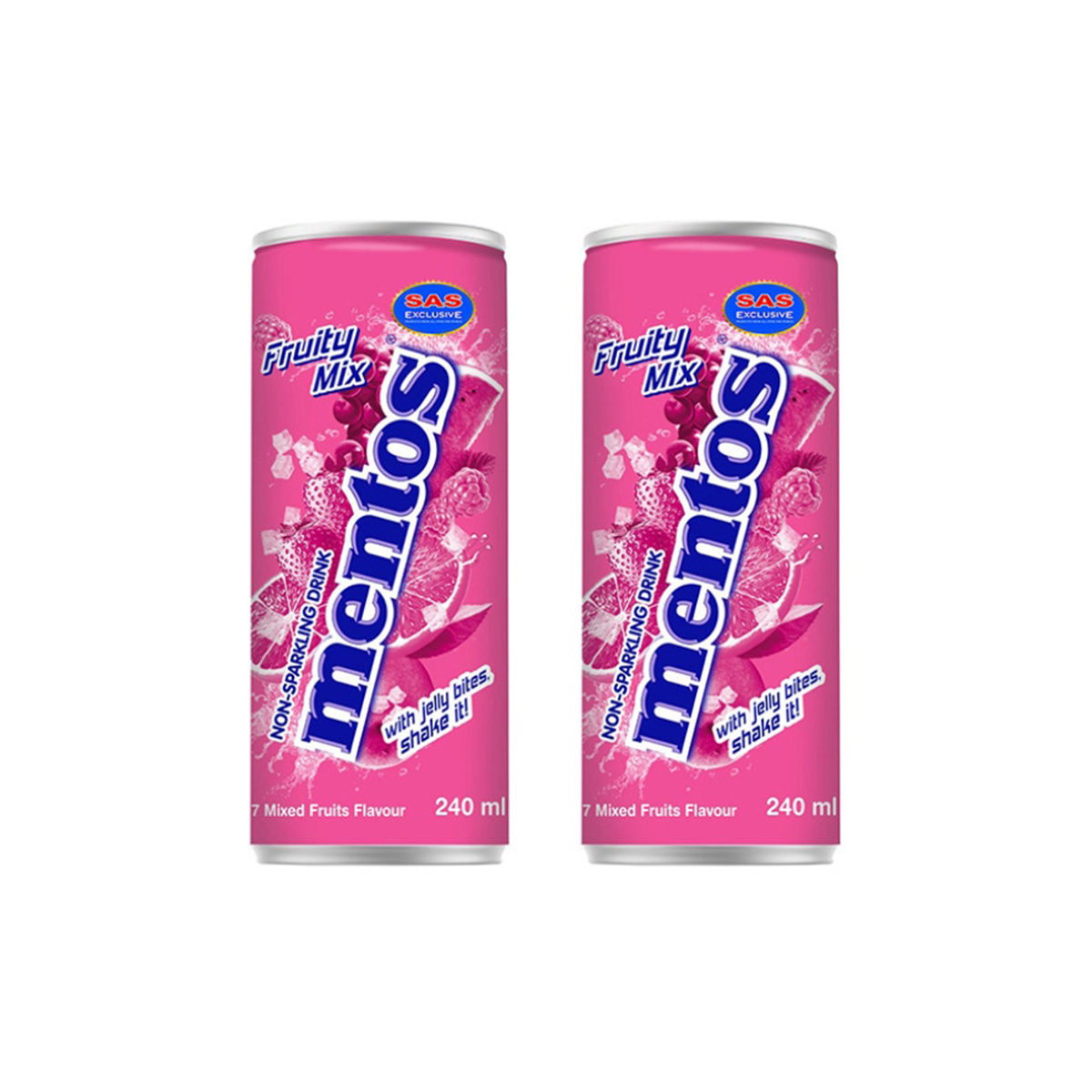 Напиток негазированный Mentos Fruity Mix, 2 шт по 240 мл