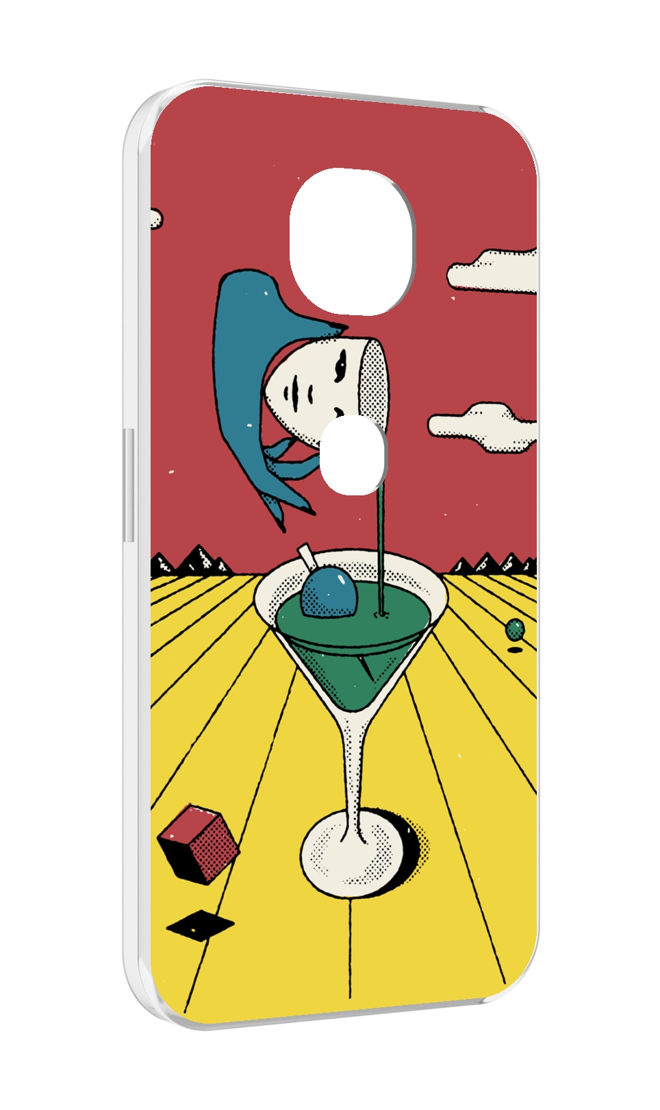

Чехол MyPads необычный напиток для Motorola Moto G5S (XT1799-2), Прозрачный, Tocco