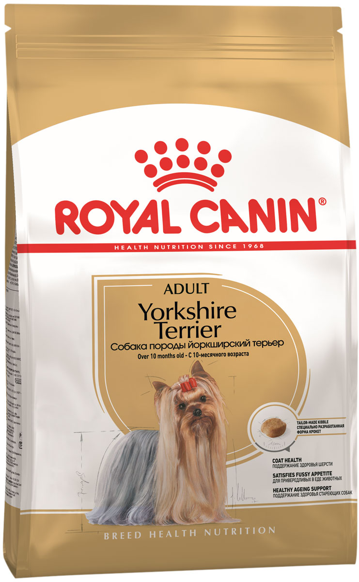 фото Сухой корм для собак royal canin yorkshire terrier adult, птица, 3кг