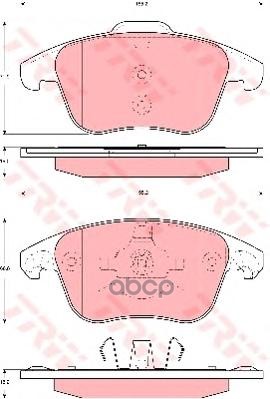 

Тормозные колодки TRW/Lucas передние для Citroen C4 Grand Picasso 06 C4 Picasso 07 GDB1690