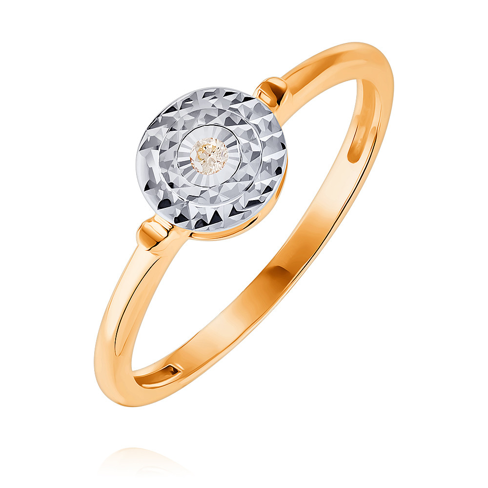

Кольцо из красного золота с бриллиантом р.  ADAMAS 15038955/01-А50Д-41, 15038955/01-А50Д-41