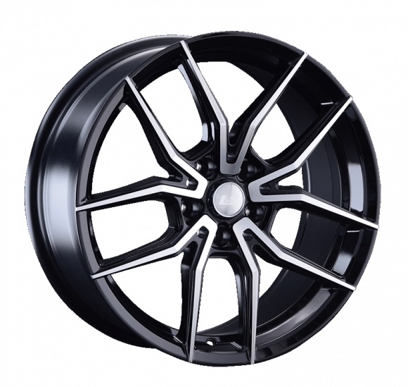 

Колесный диск LS 1242 (BKF) 8xR18 ET35 5*112 D66.6, Черный;серебристый